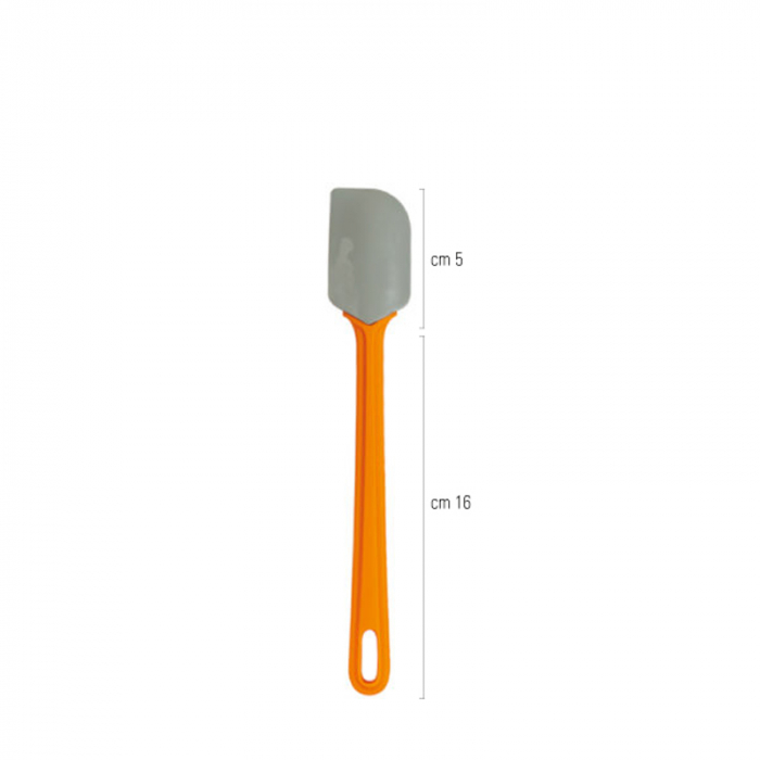 Paleta - Spatula Silicon cu Maner Plastic Temp Max 230°C, L 21 cm [2]