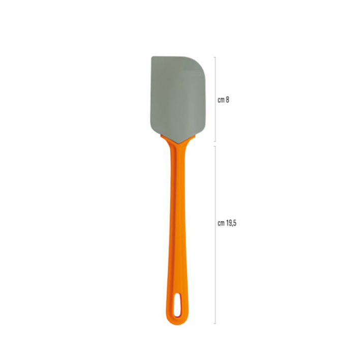 Paleta - Spatula Silicon cu Maner Plastic Temp Max 230°C, L 27.5 cm [2]
