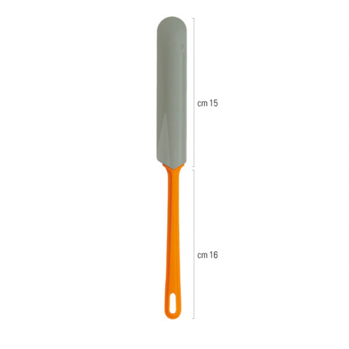 Paleta - Spatula Silicon Dreapta cu Maner Plastic Temp Max 230°C, L 31 cm [2]