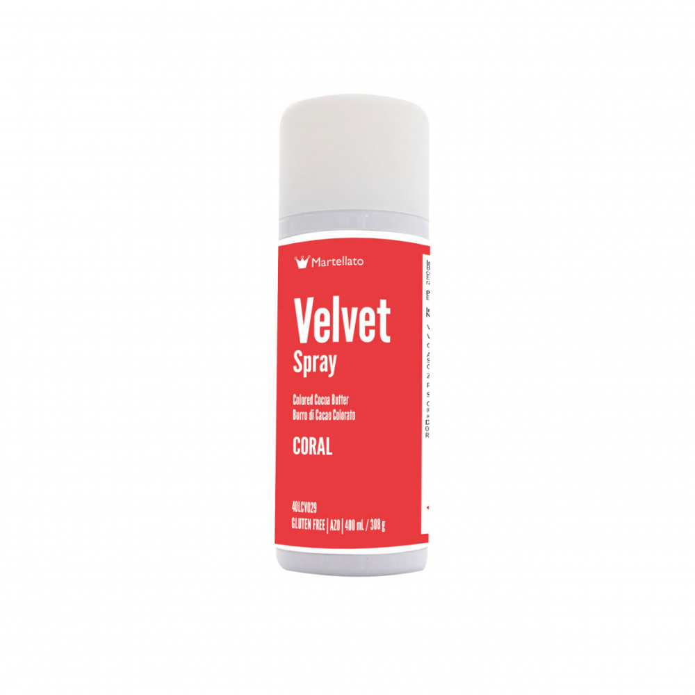 SPRAY VELVET - Colorant Alimentar Corai fara E171, 400 ml [1]