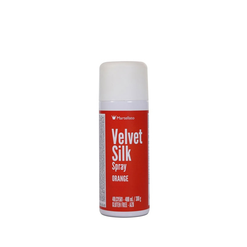 SPRAY VELVET Silk - Colorant Alimentar Portocaliu, 400 ml [1]
