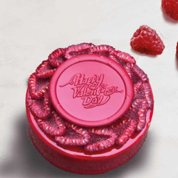 Stampila pentru Sigiliu Decoruri Ciocolata Model Valentine's Ø 6 cm [2]