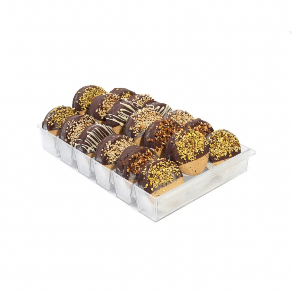 Suport 24 Produse Sandwich/Bastonase, 36 x 23.5 x H 4.8 cm, Plastic Transparent [3]