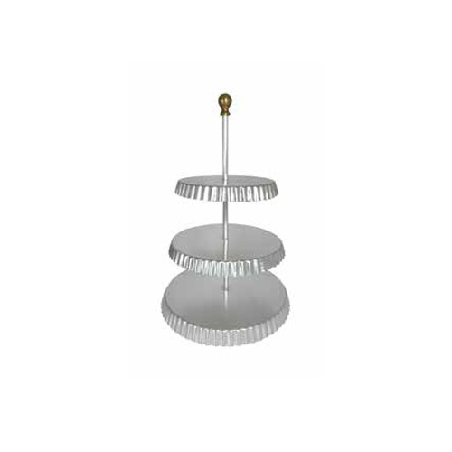 Suport Bufet, Candy Bar LA DOLCE VITA, Ø 28-24-20 x H 46 cm, Aluminiu si Bronz [1]