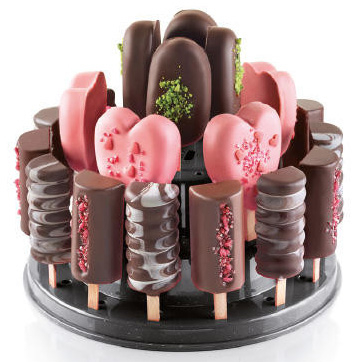 Suport LolliPops/CakePops, 27 Produse, Plastic Negru 3 Etaje, 22.5 x H 11 cm [3]