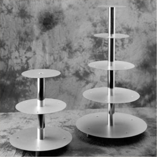 Suport Tort 7 Etaje, Inox/Aluminiu, Ø 50 x H 103 cm [2]