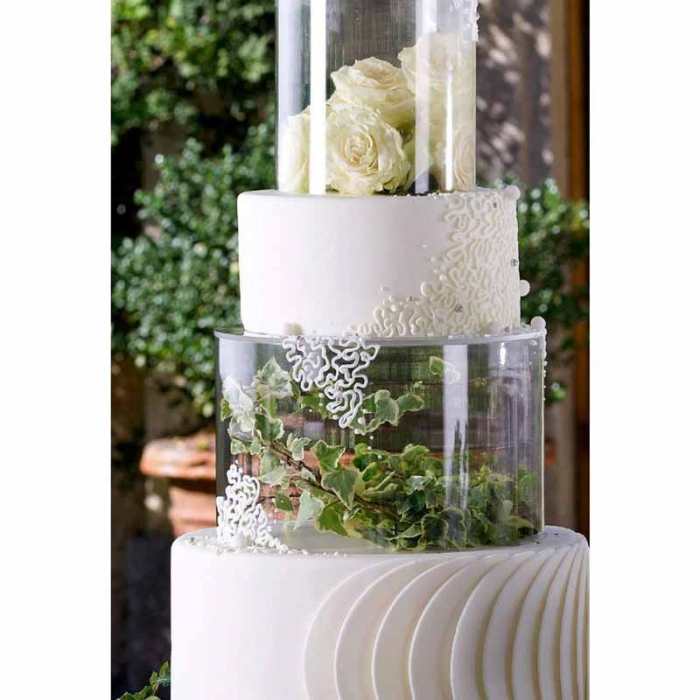 Suport Tort Plexiglas 3 etaje Ø 16 - Ø 24 - Ø 30 x H 15 cm [2]