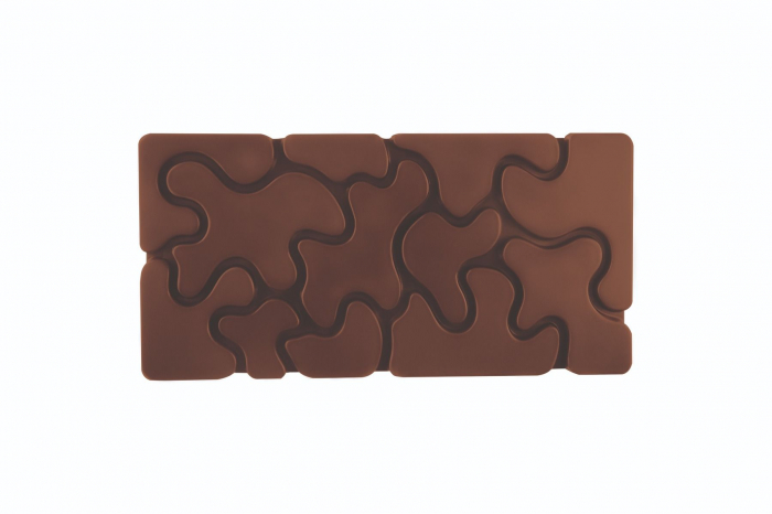 Tablete Ciocolata 15.4 x 7.7 x H 0.8 cm - Matrita policarbonat Camuflaj, 3 cavitati [2]
