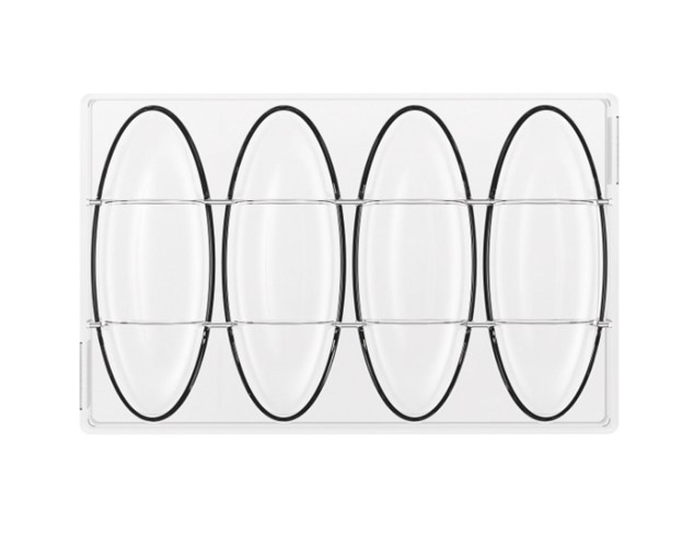 Tablete Ciocolata 15.6 x 5.8 x H 1.4cm - Matrita policarbonat Sogno, 4 cavitati (CH044) [2]