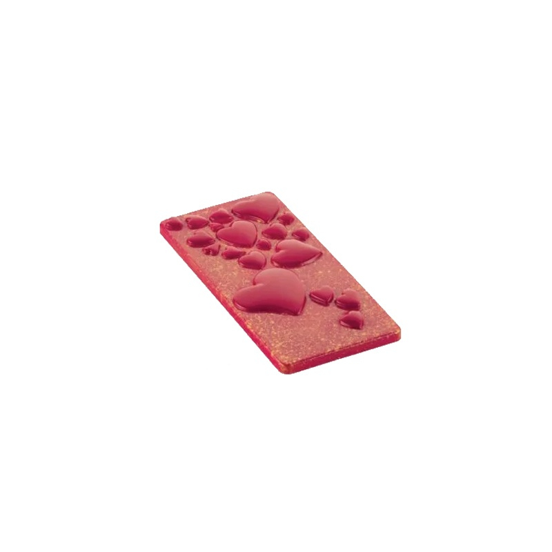 Tablete Ciocolata 15 x 7 x H 1 cm - Matrita Policarbonat Inimi, 3 cavitati (CH012), 74 gr [1]