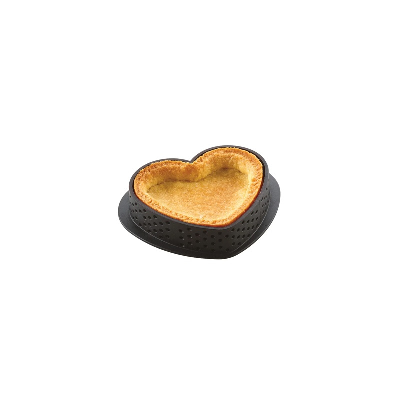 Tarte Inima 8 x 7 x H 2 cm - Rame Termoplastic Microforate, Set 8 buc [1]
