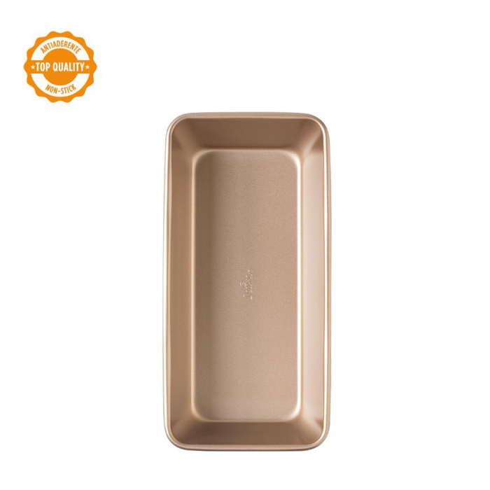 Tava Chec / Cozonac Roz Vintage 29.5 x 14.8 x H 6.5 cm, Aluminiu Antiaderent [2]