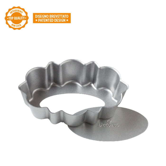 Tava Coacere Margini Festonate si Baza Detasabila 11.5 x 7.5 x H 3 cm, Aluminiu Antiaderent [2]
