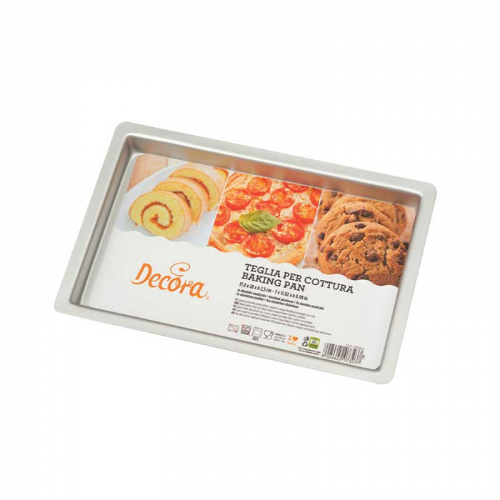 Tava Dreptunghi Margini Drepte, 28x17.8xH2.5 cm, Aluminiu Anodizat [1]