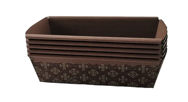 Tavita mini Chec din Carton Termorezistent, 15 x 65 x H5 cm, Set 5 Buc [2]