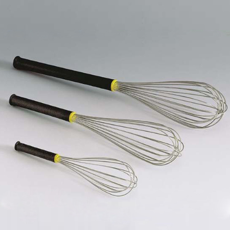 Tel Inox cu 16 Spire Subtiri, Maner Plastic cu Fibra Sticla, L 30 cm [2]