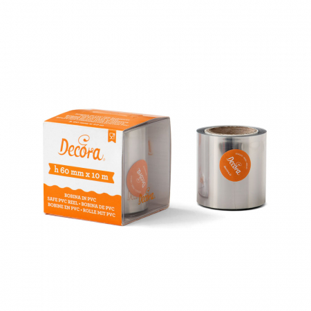 Ustensile Decorare Tort - Banda Acetofan Latime 6 cm, gosime 80 microni, Rola 10 m