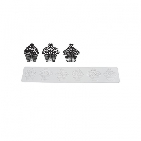 Mulaje Decor Dantela - Banda Silicon Dantela Cupcakes 40 x 8 x H 0.18 cm