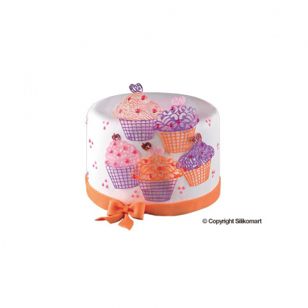 Mulaje Decor Dantela - Banda Silicon Dantela Cupcakes 40 x 8 x H 0.18 cm