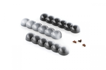 Batoane Ciocolata 11.5 x 2.5 x H 1.5 cm - Matrita Policarbonat Bubbles, 10 cavitati (CH012) [0]
