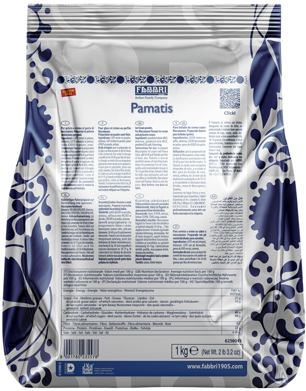 Premixuri - Baza pentru inghetata Pamatis Fabbri, 1 kg