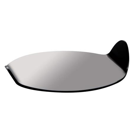 Accesorii Candy Bar, Bufet, Catering - Baza Plastic Prezentare Monoportii, Model Oval Negru, 9.6 x 8.5 x H 2 cm, Set 100 Buc