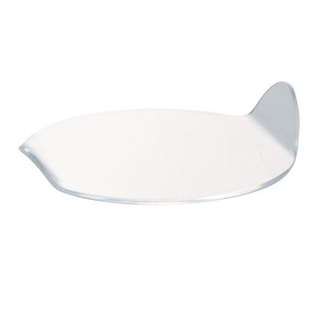 Accesorii Candy Bar, Bufet, Catering - Baza Plastic Prezentare Monoportii, Model Oval Transparent, 9.6 x 8.5 x H 2 cm, Set 100 Buc