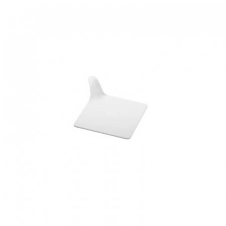 Accesorii Tort, Candy Bar, Bufet - Baza Plastic Prezentare Monoportii, Model Patrat Alb, 6.1 x 6.1 cm, Set 350 Buc