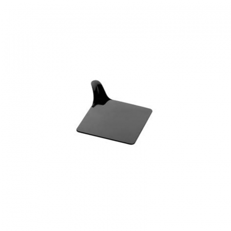 Accesorii Tort, Candy Bar, Bufet - Baza Plastic Prezentare Monoportii, Model Patrat Negru, 6.1 x 6.1 cm, Set 350 Buc
