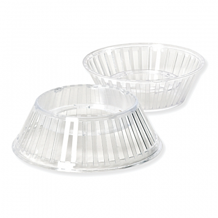 Matrite Oua Ciocolata - Baze Oua Ciocolata 1 kg, Material Plastic Transparent, Ø17.5xH6 cm, Set 3 Buc