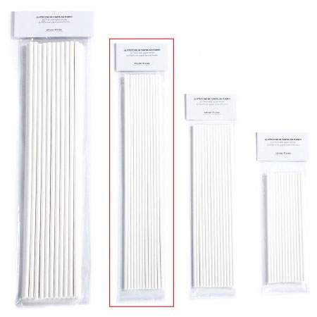Cofetarie - Ustensile - Betisoare LolliPops / CakePops, Hartie Termorezistenta, Ø 0.4 x L 30.4 cm, Set 25 Buc