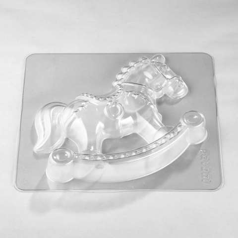 Calut Balansoar 3D, 17.5 x 5.5 x H 15.5 cm, Set Matrite Plastic 2 Subiecte Ciocolata [4]