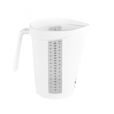 Brutarie, Patiserie - Ustensile - Cana gradata Alba, 2L - Vikan