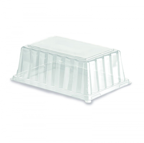 Accesorii Tort, Candy Bar, Bufet - Capac Dome 23 x 16.7 x H 7.5 cm, Transparent, Set 25 buc