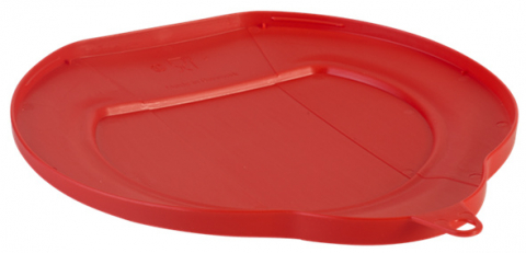 Capac Galeata 12 L, Material Plastic Rosu [2]