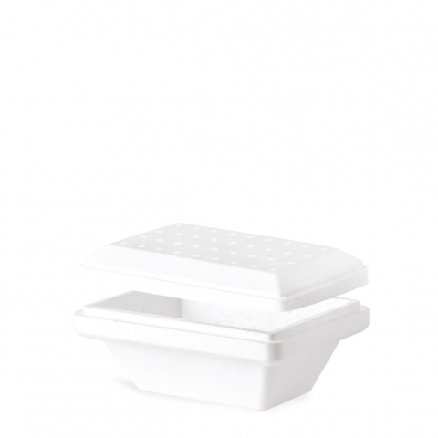 Cofetarie - Ustensile - Caserola cu Capac Termoizolanta Inghetata 750 ml, 20.95 x 12.35 x H 9.5 cm, Set 10 buc