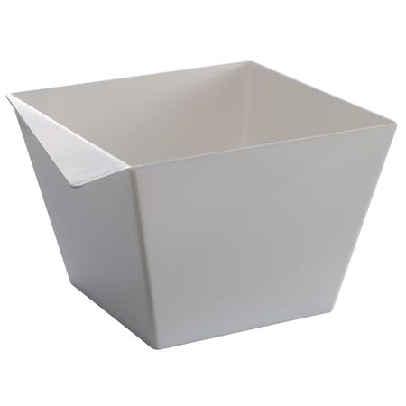Accesorii Candy Bar, Bufet, Catering - Caserola Prezentare Produse 460ml, Plastic Alb, 11.8 x 10 x H 7 cm, Set 50 Buc