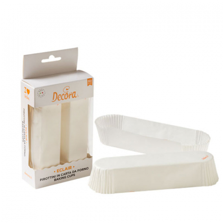 Chese Coacere si Prezentare - Chese Ecler Hartie Alba, 13.5 x 3.5 x H 2.5 cm, 60 buc