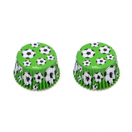 Accesorii Tort, Candy Bar, Bufet - Chese L Hartie Model Fotbal, Ø 5 x H 3.2 cm, 36 buc