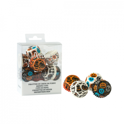 Chese Coacere si Prezentare - Chese L Hartie Model Halloween, Ø 5 x H 3.2 cm, 200 buc