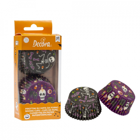 Chese Coacere si Prezentare - Chese L Hartie Model Halloween Ø 5 x H 3.2 cm, 36 buc