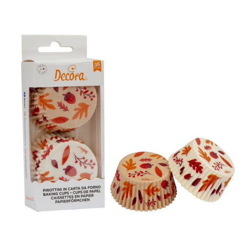 Chese Coacere si Prezentare - Chese L Hartie Model Toamna Ø 5 x H 3.2 cm, 36 buc