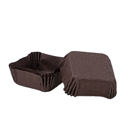 Oferta Cantitate - Chese Patrate Hartie Maro, 6 x 6 x H 2 cm, 700 buc