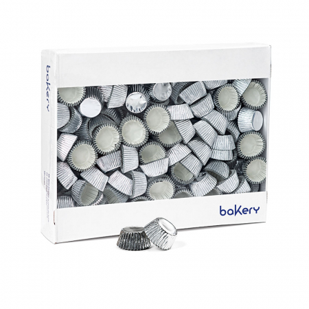 Accesorii Tort, Candy Bar, Bufet - Chese S Hartie Argintiu, Ø 3.2 x H 2.2 cm, 2500 buc