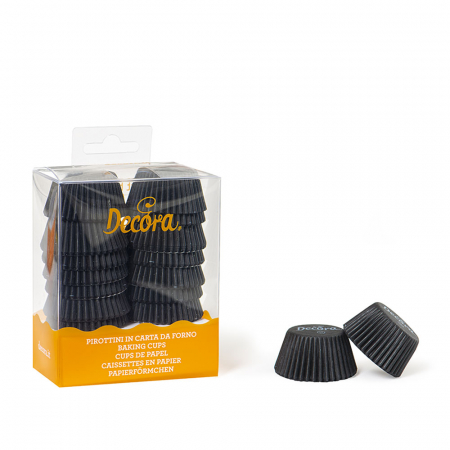Accesorii Tort, Candy Bar, Bufet - Chese S Hartie Negru, Ø 3.2 x H 2.2 cm, 200 buc