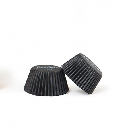 Accesorii Tort, Candy Bar, Bufet - Chese S Hartie Negru, Ø 3.2 x H 2.2 cm, 200 buc