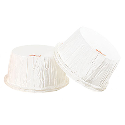 Accesorii Tort, Candy Bar, Bufet - Chese XL Hartie Creponata Alb, Ø 5.5 x H 3.5 cm, 25 buc