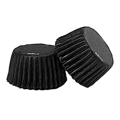 Accesorii Tort, Candy Bar, Bufet - Chese XS Hartie Negru, Ø 2.7 x H 1.7 cm, 200 buc