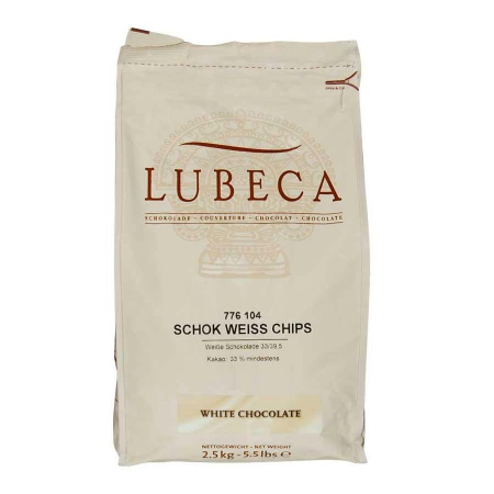 Ciocolata - Ciocolata Alba 33% Shock Weisse, 2.5 kg, Lubeca