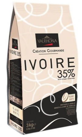 Ciocolata Alba IVOIRE 35 %, Valrhona, 3 Kg [0]